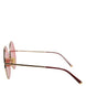Dolce & Gabbana Pink Gold Metal Round Shades Eyewear Sunglasses