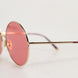 Dolce & Gabbana Pink Gold Metal Round Shades Eyewear Sunglasses