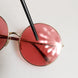 Dolce & Gabbana Pink Gold Metal Round Shades Eyewear Sunglasses