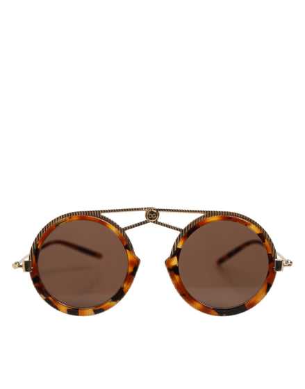 Dolce & Gabbana Χρυσός Σκελετός Havana DG Fatto A Mano Γυαλιά Ηλίου
