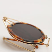 Dolce & Gabbana Gold Havana Frame DG Fatto A Mano Eyewea Sunglasses
