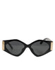 Γυαλιά Ηλίου Dolce & Gabbana DG4396 με Μαύρο Ακανόνιστο Σκελετό και Γκρι Φακούς Ντεγκραντέ