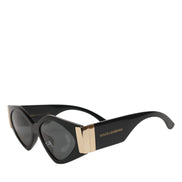 Γυαλιά ηλίου Dolce & Gabbana DG4396 με γκρι διαβαθμισμένο φακό και μαύρο ακανόνιστο πλαίσιο