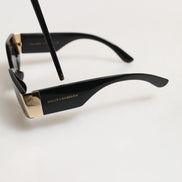 Γυαλιά ηλίου Dolce & Gabbana DG4396 με γκρι διαβαθμισμένο φακό και μαύρο ακανόνιστο πλαίσιο