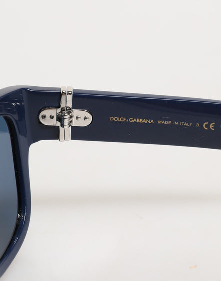 Γυαλιά ηλίου Dolce & Gabbana με μπλε οξικό πλαίσιο και πολωμένους φακούς