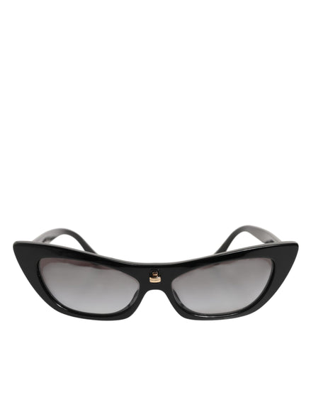 Dolce & Gabbana Μαύρα Γυαλιά Ηλίου Re-Edition DNA με Σκελετό Cat-Eye