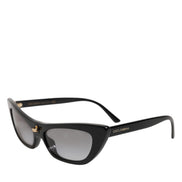 Γυαλιά ηλίου Dolce & Gabbana μαύρα Re-Edition DNA σε στυλ cat-eye