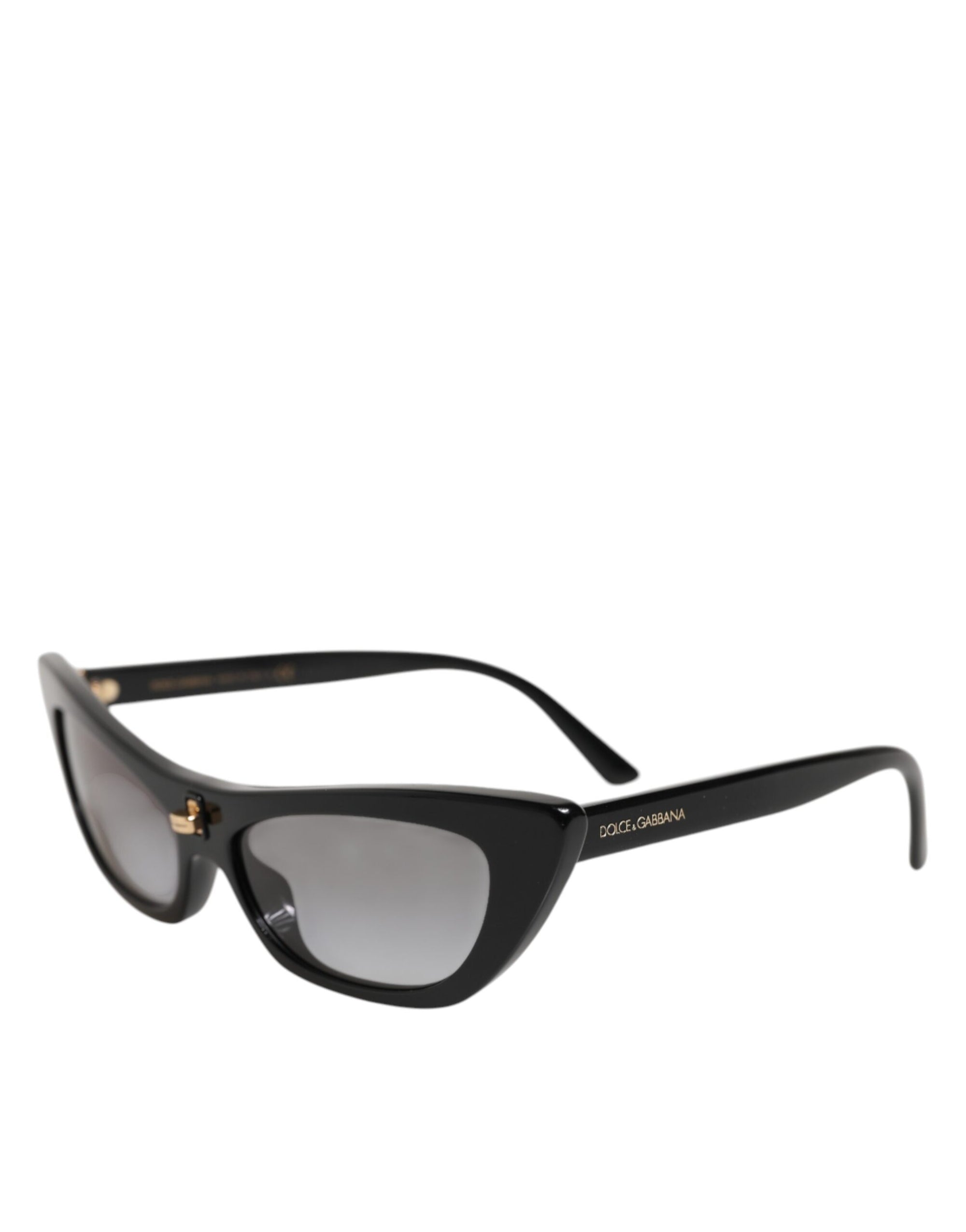 Γυαλιά ηλίου Dolce & Gabbana μαύρα Re-Edition DNA σε στυλ cat-eye