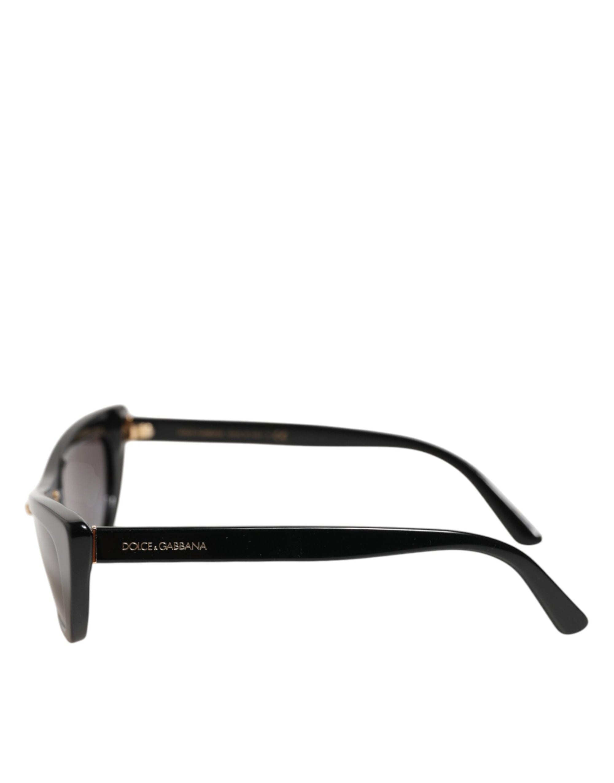Γυαλιά ηλίου Dolce & Gabbana μαύρα Re-Edition DNA σε στυλ cat-eye