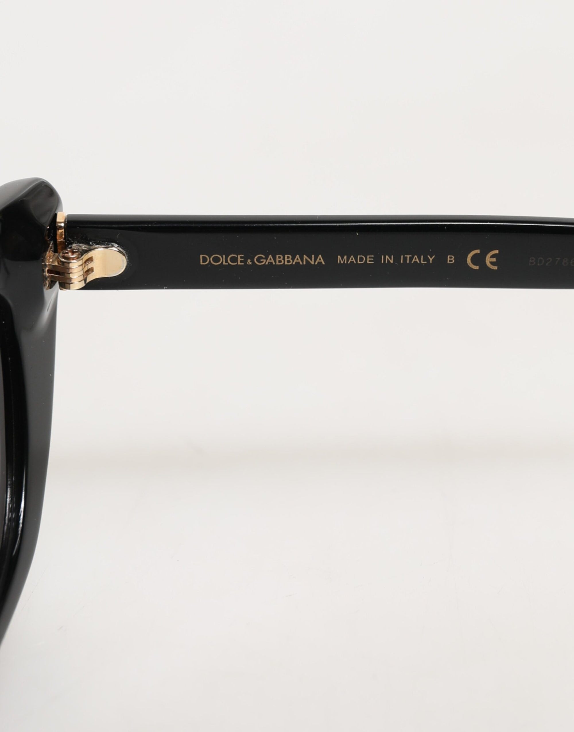 Γυαλιά ηλίου Dolce & Gabbana μαύρα Re-Edition DNA σε στυλ cat-eye