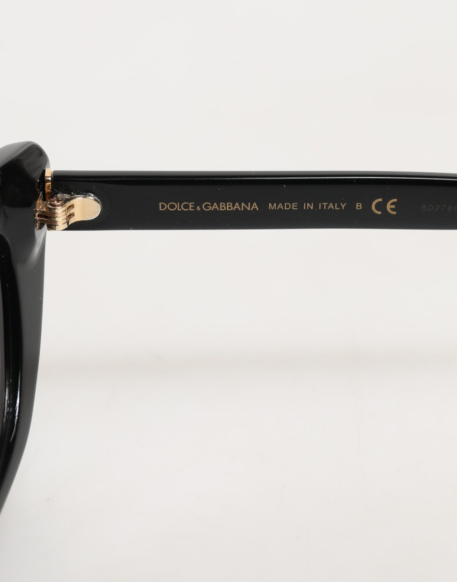 Dolce & Gabbana Μαύρα Γυαλιά Ηλίου Re-Edition DNA με Σκελετό Cat-Eye