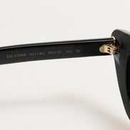 Γυαλιά ηλίου Dolce & Gabbana μαύρα Re-Edition DNA σε στυλ cat-eye