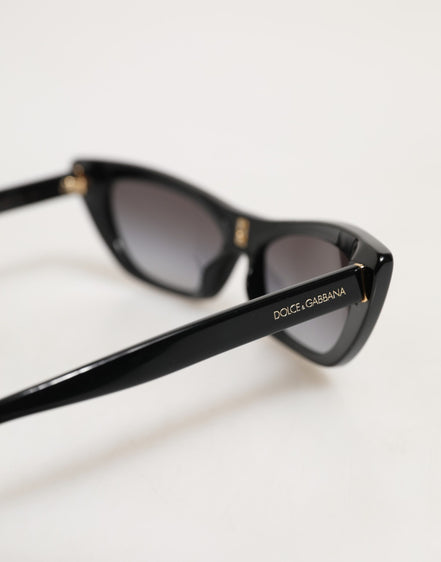 Γυαλιά ηλίου Dolce & Gabbana μαύρα Re-Edition DNA σε στυλ cat-eye