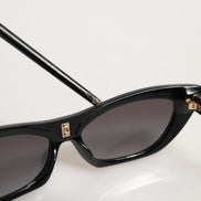Γυαλιά ηλίου Dolce & Gabbana μαύρα Re-Edition DNA σε στυλ cat-eye