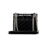 Gaelle Paris Black Polyurethane Women Shoulder Bag