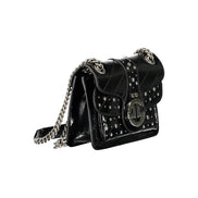 Gaelle Paris Black Polyurethane Women Shoulder Bag