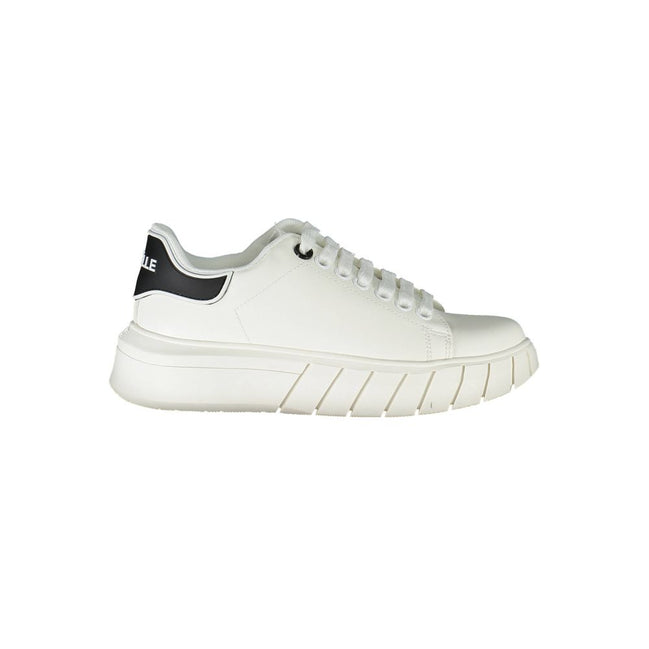 Gaelle Paris White Polyurethane Women Sneaker