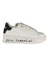 Gaelle Paris "Bianco Polyurethane Women Sneaker"