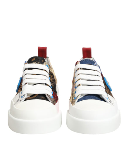 Dolce & Gabbana Πολύχρωμα Χαμηλά Παπούτσια Sneakers με Patchwork