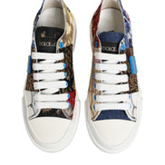 Dolce & Gabbana Πολύχρωμα Χαμηλά Παπούτσια Sneakers με Patchwork