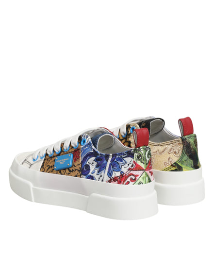 Dolce & Gabbana Πολύχρωμα Χαμηλά Παπούτσια Sneakers με Patchwork