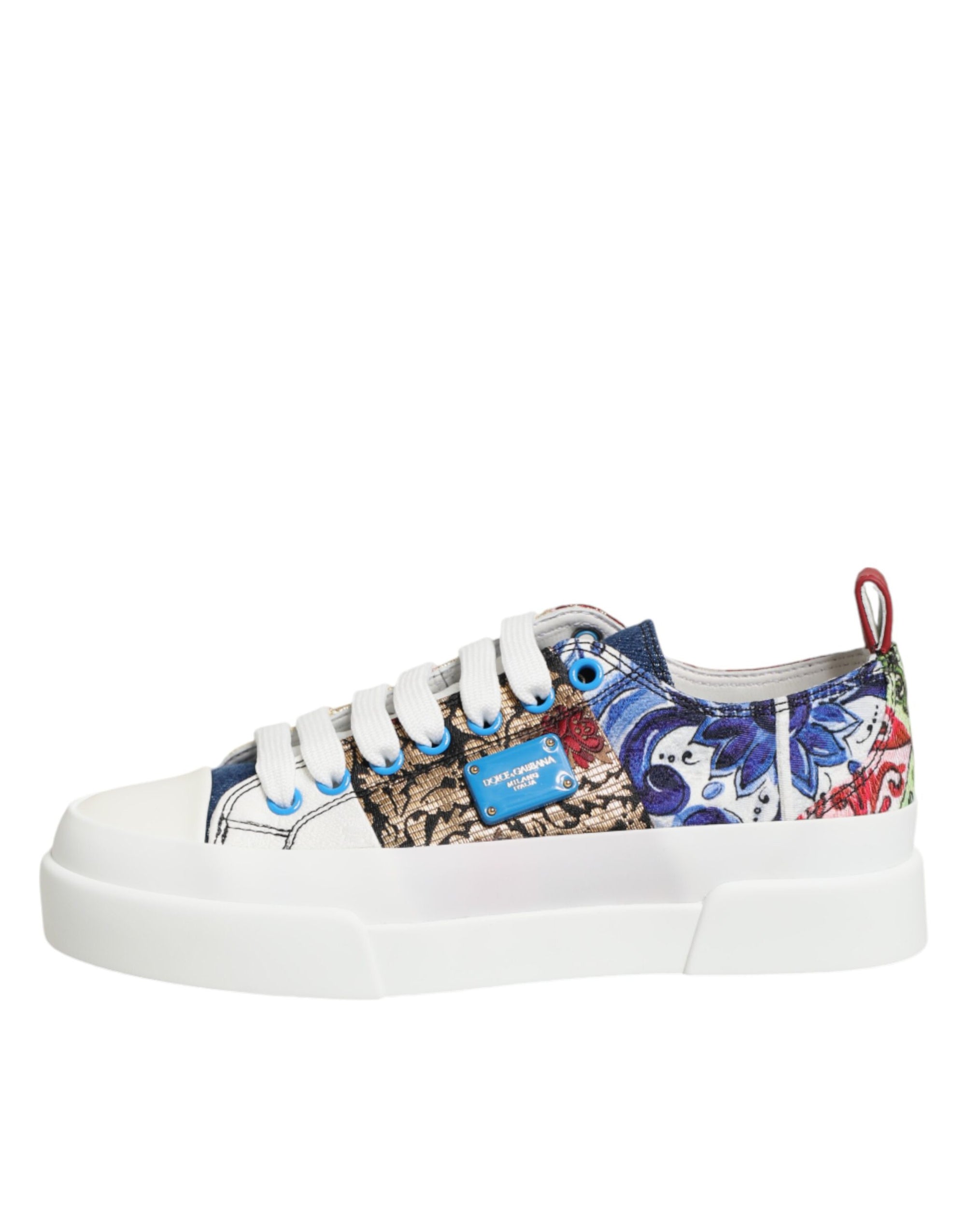 Dolce & Gabbana Πολύχρωμα Χαμηλά Παπούτσια Sneakers με Patchwork