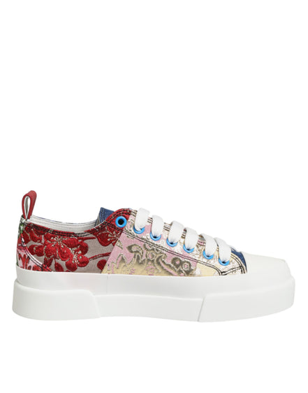 Dolce & Gabbana Πολύχρωμα Χαμηλά Παπούτσια Sneakers με Patchwork