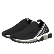 Dolce & Gabbana Black Slip On Sorrento Low Top Sneakers Shoes
