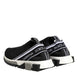 Dolce & Gabbana Black Slip On Sorrento Low Top Sneakers Shoes