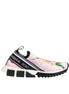 Dolce & Gabbana Pink Floral Sorrento Low Top Sneakers Shoes