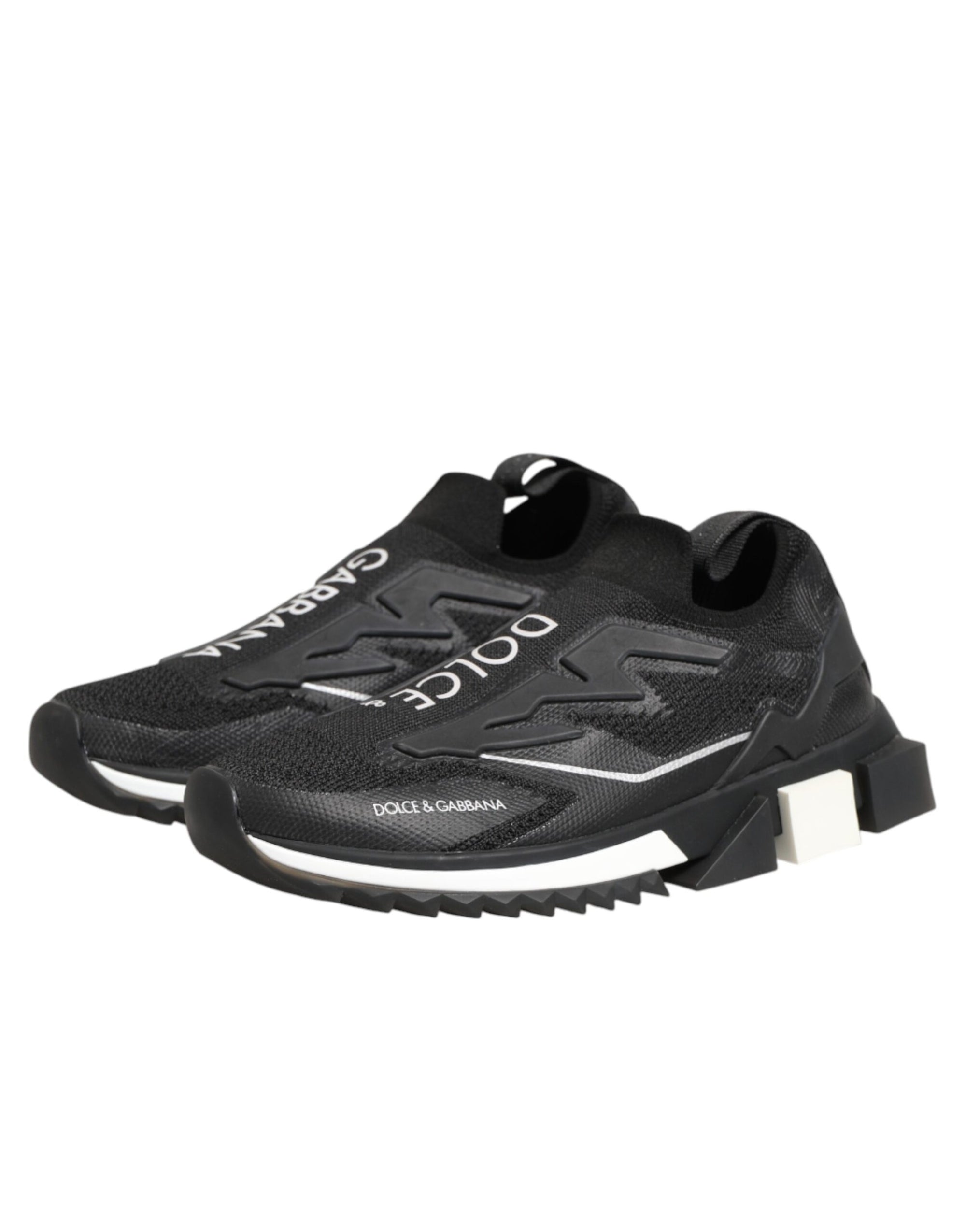 Dolce & Gabbana Black SORRENTO Sport Stretch Sneakers Shoes