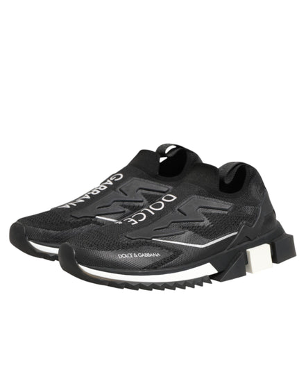 Dolce & Gabbana Black SORRENTO Sport Stretch Sneakers Shoes