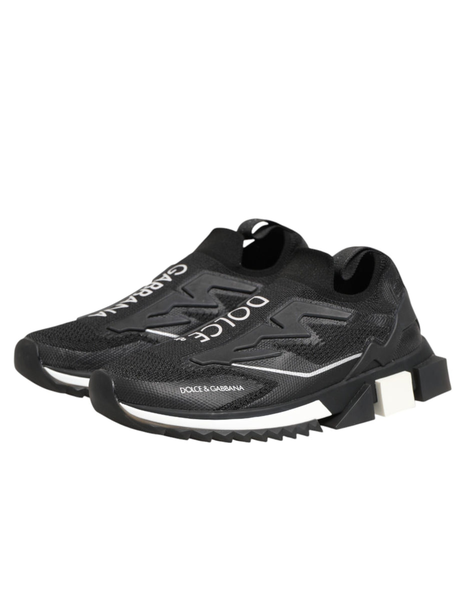 Dolce & Gabbana Black SORRENTO Sport Stretch Sneakers Shoes