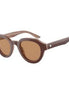 Giorgio Armani Brown Acetate Sunglasses