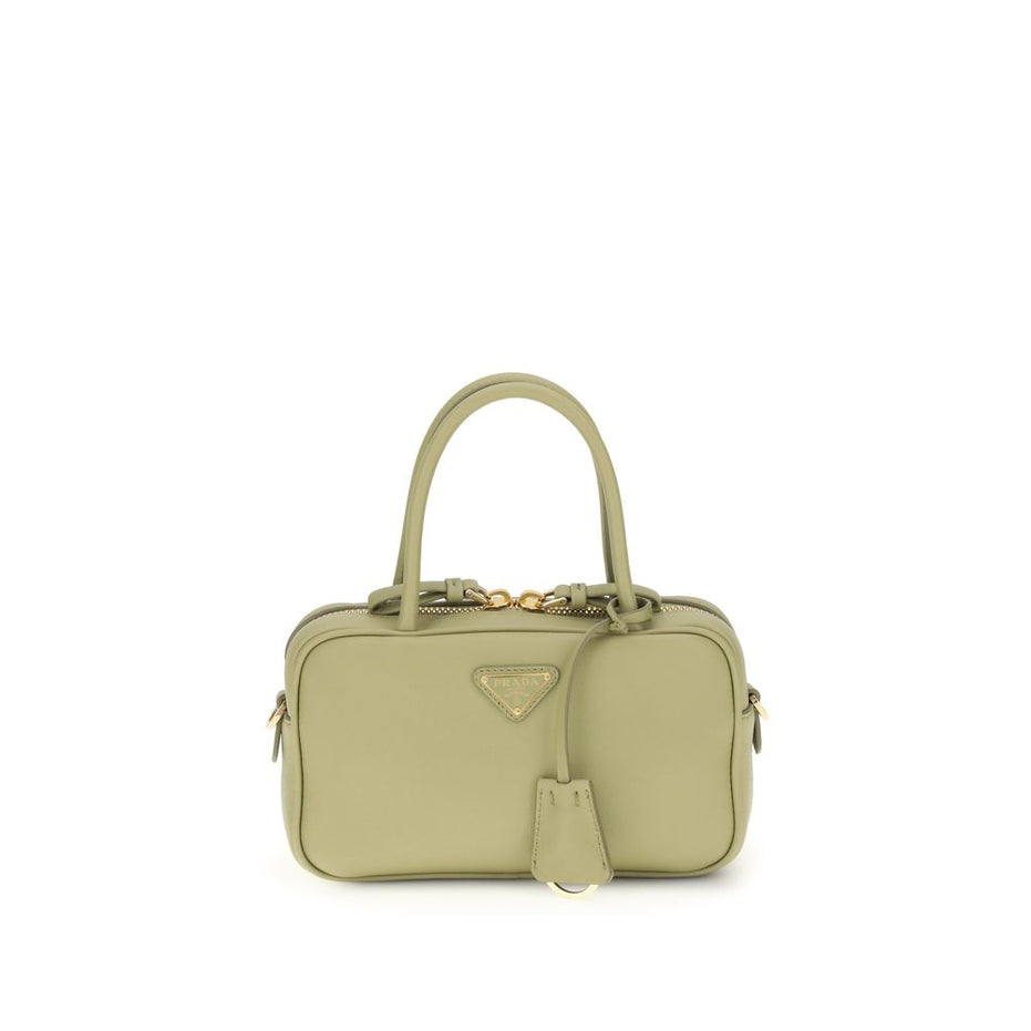 Τσάντα χειρός Prada Bicolor Calf Leather Bos Taurus
