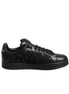 Dolce & Gabbana Black Floral Lace Low Top Sneaker Shoes