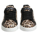 Dolce & Gabbana Καφέ Δερμάτινα Leopard Χαμηλά Sneakers Παπούτσια