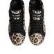 Dolce & Gabbana Καφέ Δερμάτινα Leopard Χαμηλά Sneakers Παπούτσια