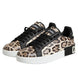 Dolce & Gabbana Καφέ Δερμάτινα Leopard Χαμηλά Sneakers Παπούτσια