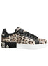 Dolce & Gabbana Καφέ Δερμάτινα Leopard Χαμηλά Sneakers Παπούτσια