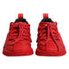 Dolce & Gabbana Κόκκινα Παπούτσια Sneakers NS1 Χαμηλού Προφίλ με Δαντέλα και Λογότυπο