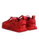 Dolce & Gabbana Κόκκινα Παπούτσια Sneakers NS1 Χαμηλού Προφίλ με Δαντέλα και Λογότυπο