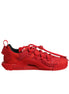 Dolce & Gabbana Κόκκινα Παπούτσια Sneakers NS1 Χαμηλού Προφίλ με Δαντέλα και Λογότυπο