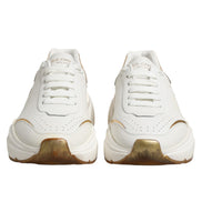 Dolce & Gabbana White Gold Daymaster Low Top Sneakers Shoes