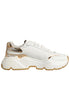 Dolce & Gabbana White Gold Daymaster Low Top Sneakers Shoes