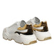 Dolce & Gabbana White Gold Daymaster Low Top Sneakers Shoes