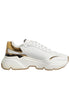 Dolce & Gabbana White Gold Daymaster Low Top Sneakers Shoes