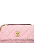 Versace Pink Fabric Shoulder Bag