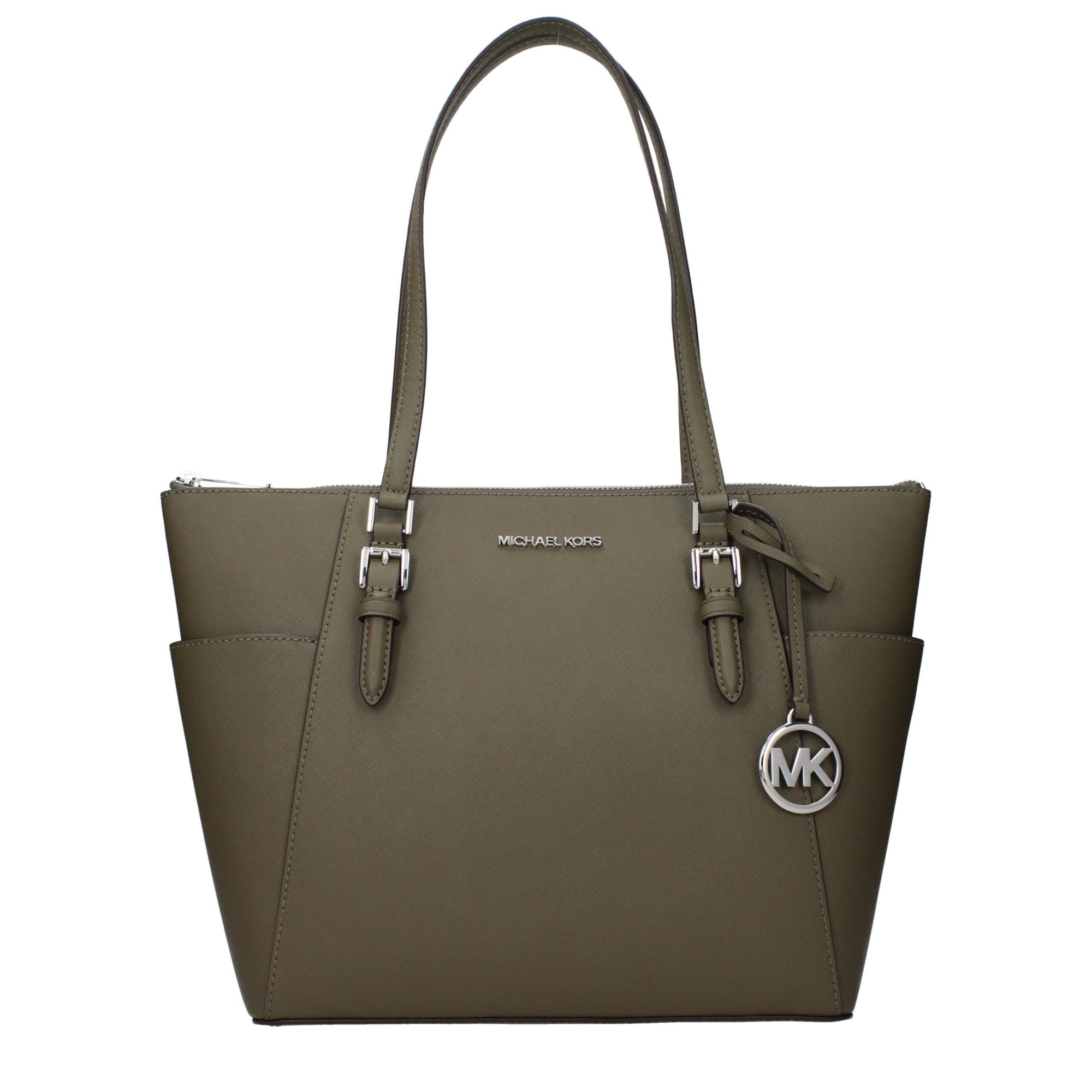 Τσάντα ώμου Michael Kors από πράσινο δέρμα