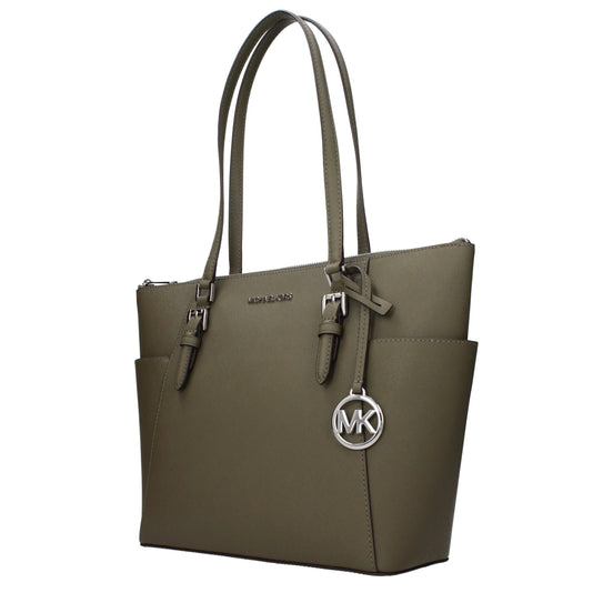 Τσάντα ώμου Michael Kors από πράσινο δέρμα
